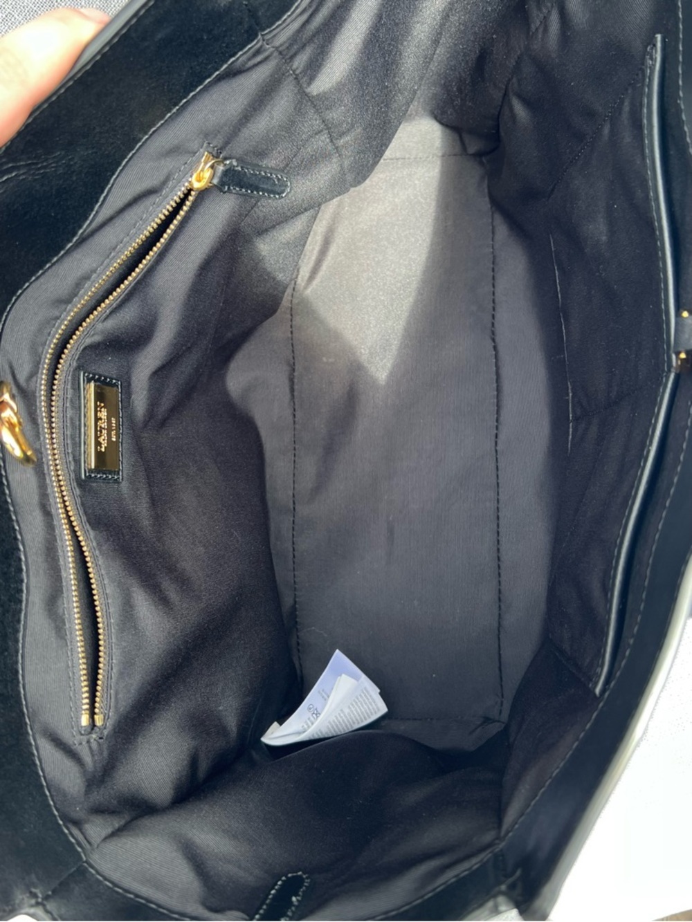 Ralph Lauren Leather Large Tyler Tote Black - Picture 9 of 12